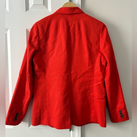 J. Crew Parke Red Linen Blazer - Picture 4 of 10